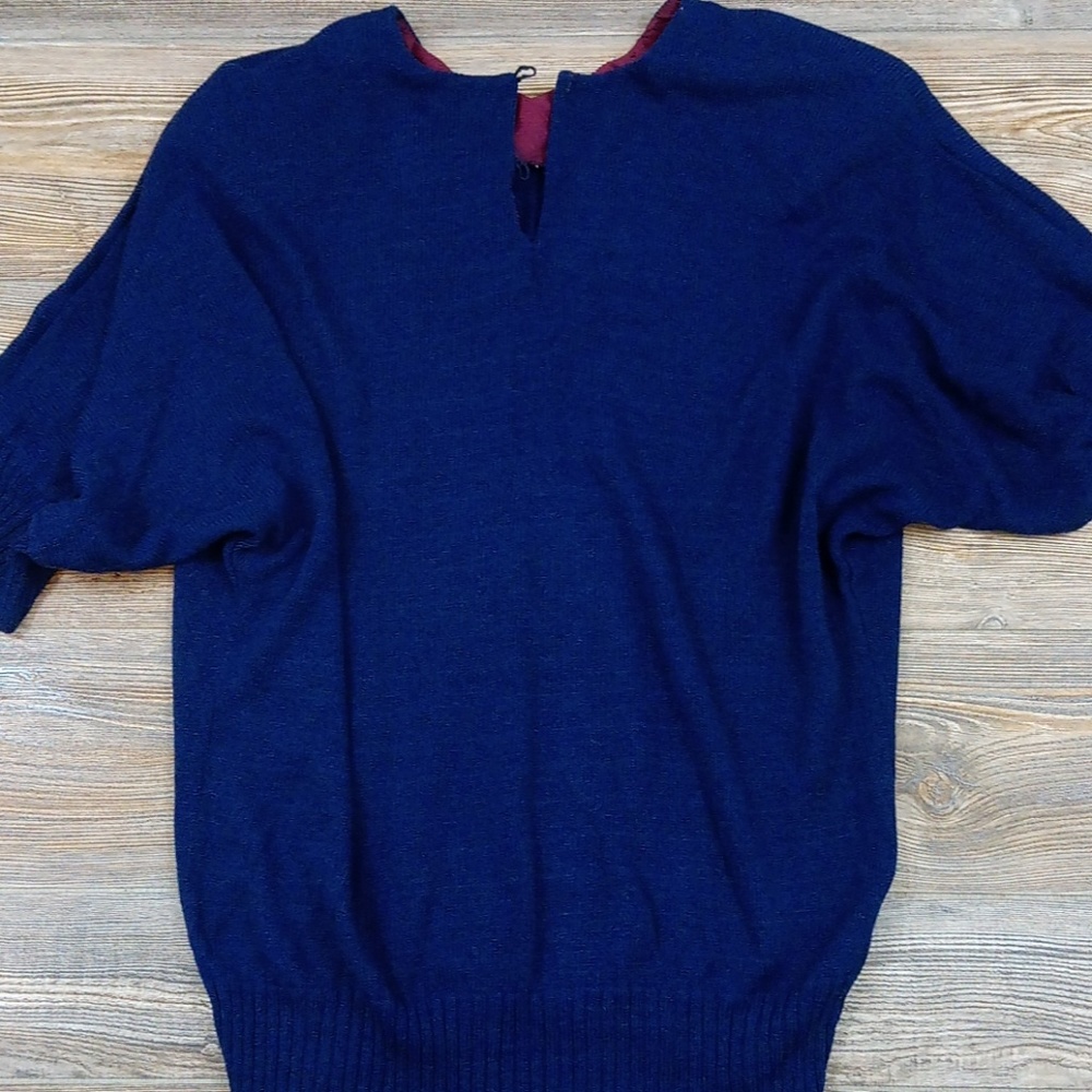 Anthony Sicari Rose Patch Sweater Top - image 7